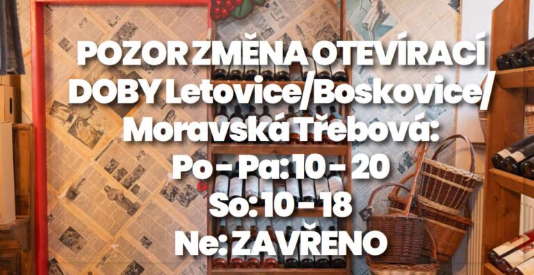 Změna otevírací doby